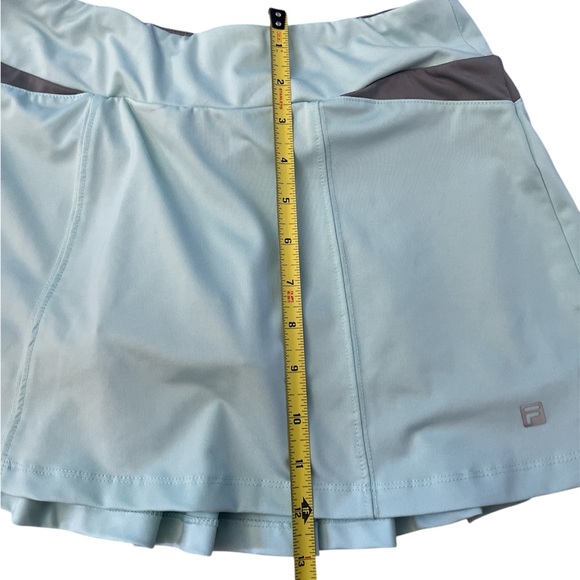 Fila Light Blue and Gray Tennis top and skirt Set size XS - Picture 8 of 8